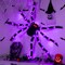 Decoration 38LED Light up Black Hairy Spider with Red Lighted Eyes Battery Operated Realistic Scary Fake Spider for Yard Party Haunted House Decor Outdoor Indoor